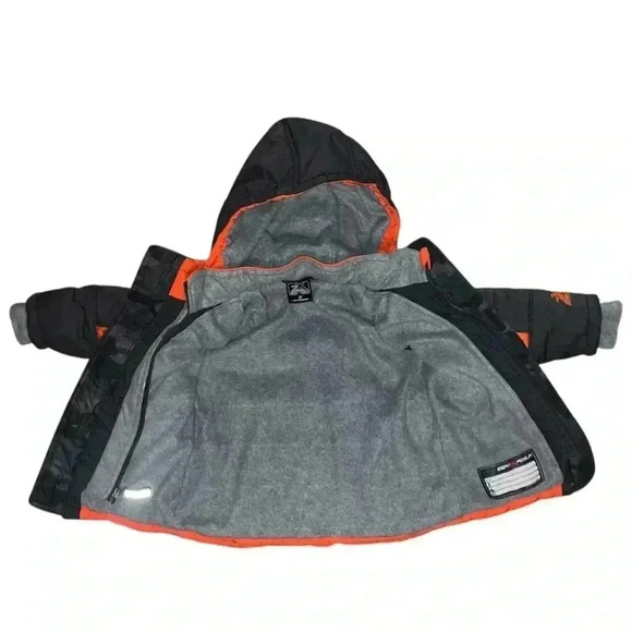 Zero exposure, Orange and gray, winter jacket. Boys reflective warm - Picture 3 of 7